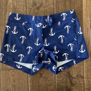 Navy blue anchor shorts size 0